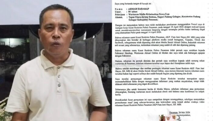 Terungkap, Rekaman Audio Kasat Reskrim Pasaman Soal Tambang Ilegal Disebut Telah Diedit
