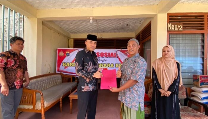 Sambut HUT ke-80 Bhayangkara, Ditreskrimsus Polda Sumbar Gelar Bakti Sosial di Padang
