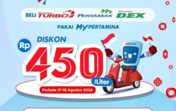 Promo Kemerdekaan Pertamina: Beli BBM Lewat MyPertamina Dapat Diskon Rp450